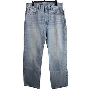 Gap 90s Loose Fit Jeans Mens 33x32 Light Wash Regenerative Cotton 645442-00-1